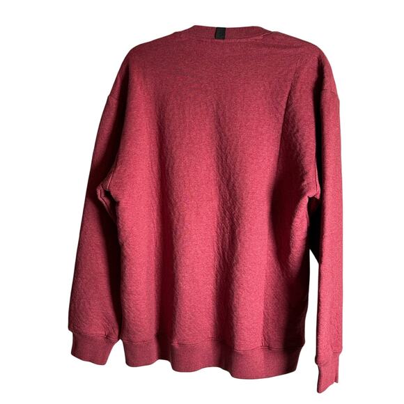 LAHGO by LUNYA NEW $396 Restore Double Face Sweatshirt & Jogger Red Heather Sz M - Picture 3 of 11